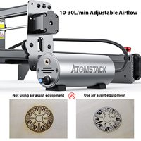 Atomstack A10 S10 X7 Pro Machine de gravure laser 50W écran tactile 30 L/min compresseur d'assistance pneumatique CNC graveur laser marque hors ligne