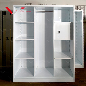 Armoire métallique à 3 portes coulissantes en acier pour chambre de bébé, motif imprimé - Product Image 1