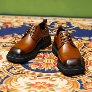 Zapatos Náuticos de Cuero para Hombre, Zapatos Oxford Formales de Negocios de Cuero Genuino con Punta Reforzada y Acabado Brillante - Product Image 3