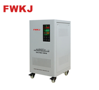 Régulateur de tension automatique 220V AVR 15kVA, contrôle par servomoteur, monophasé, écran LCD, stabilisateur en cuivre haute efficacité, 50Hz