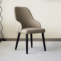 Chaise de salle à manger minimaliste italienne haut de gamme, luxe léger, en bois de frêne massif, pieds coniques, personnalisable, pour usage commercial et hôtelier, moderne