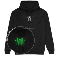 Streetwear Fabricant de vêtements pour hommes Impression réfléchissante Sweat à capuche personnalisé phosphorescent
