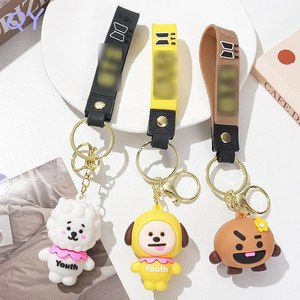 QY Wholesale Custom PVC Soft Rubber Keychain Cartoon Character <b>Key</b> <b>Ring</b> <b>Bag</b> Pendant OEM ODM - Product Image 3