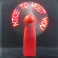 Mini Ventilador Portátil LED Personalizado 2025, Ventilador Eléctrico de Mano con Pantalla LED Programable y Batería