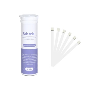 Bandelettes de test rapide d'acide urique POCT pour usage médical, 50 bandelettes, pour analyse urinaire à domicile, détection rapide de la goutte en 60 secondes, instrument non-diagnostique rapide et précis - Product Image 2
