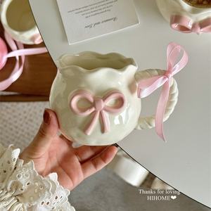 Taza de Porcelana China con Diseño de Princesa Fugitiva con Lazo Rosa, Fabricada en Fábrica, Exquisita para el Té de la Tarde, con Cuchara para Café, Regreso a Clases - Product Image 2