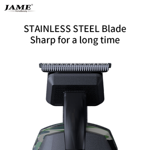 Zero Gap T Shape Blade Haircut Machine <strong>JAME</strong> New Design Barber Clippers <strong>Beard</strong> Shaver Durable Hair and Facial Trimmers - Product Image 4