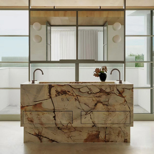 Baignoire en <span class=keywords><strong>marbre</strong></span> personnalisée, pierre naturelle solide, écologique, durable, unité de salle de bain pour usage extérieur en villa, pierre - Product Image 6