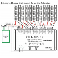 Répéteur d'amplificateur de signal Vonew Star pour bande de LED DC5-24V adressable Dream Color WS2812B WS2811 WS2813 Digital Pixel RGB