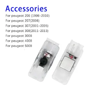 Luce LED <span class=keywords><strong>Logo</strong></span> portiera Auto per Peugeot 206 207 307 3008 4008 5008 RCZ proiettore Laser luce ombra fantasma accessorio Auto - Product Image 6