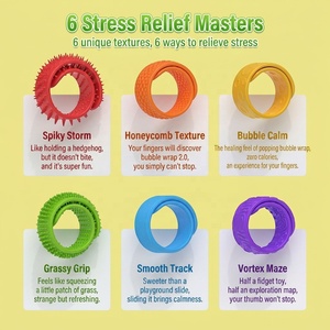 Nouveau bracelet sensoriel en silicone, bâtonnets anti-stress éducatifs, jouet anti-stress pour enfants - Product Image 3