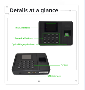 Ebkn Nhà Máy En-260 Thời Gian Ghi Âm Đầu Đọc Dấu Vân Tay Và Dấu Vân Tay Tham Dự Đồng Hồ Trong Và out Máy Cho Nhân Viên - Product Image 2