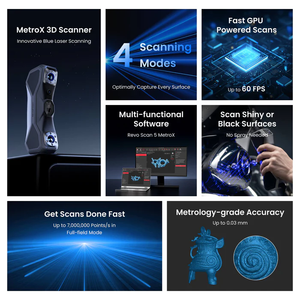 ريبوبوينت ميتروكس محمول من الدرجة الصناعية عالية الدقة ليزر متعدد الخطوط ماسح ضوئي ثلاثي الأبعاد النمذجة العكسة ورسم الخرائط والكشف - Product Image 5