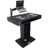 Tour de contrôle de finition noire, support de voyage pour scène de DJ pour Pioneer DDJ-REV7 XDJ-XZ DDJ-1000 RANE One avec étui de transport