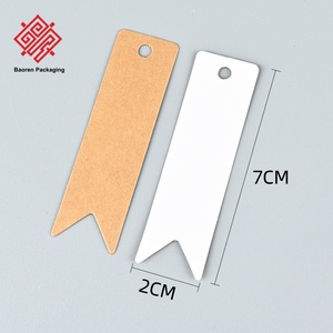 Baoren, ropa de marca de moda de gama alta personalizable para mujer, diseño de etiqueta Universal, etiquetas de papel Kraft en blanco de forma Irregular - Product Image 6