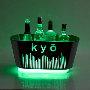 Hielera LED Recargable de 36L de Gran Volumen, Enfriador de Cerveza Luminoso con Cambio de Color para Discotecas - Product Image 1