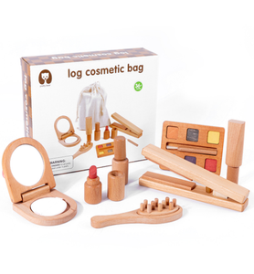 Juego de Juguetes de Maquillaje Coloridos de Madera de Haya <span class=keywords><strong>para</strong></span> Niños, Juego Educativo de Imitación <span class=keywords><strong>para</strong></span> Niños y Niñas - Product Image 1