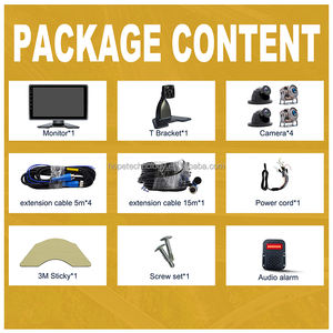 터치스크린 IPS 10.1인치 <span class=keywords><strong>4</strong></span>채널 AHD <span class=keywords><strong>DVR</strong></span> 모니터 AI BSD 나이트 비전 후방 시스템 버스 및 트럭용 - Product Image 5