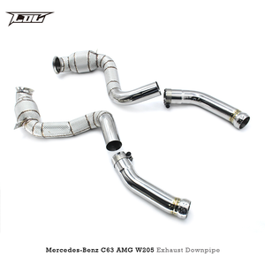 Tubos de Escape de Acero Inoxidable Boska para Mercedes-Benz C63/C63S AMG W205 4.0T, Downpipe de Alto Flujo con Protector Térmico - Product Image 4