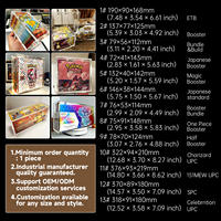 Boîte de présentation en acrylique anti-UV avec fermeture magnétique, boîte de rangement protectrice pour collectionneurs, boîte de jeu scellée pour exposition