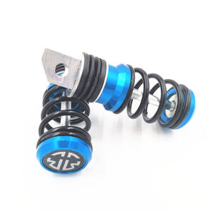 Pédale à ressort pour trottinette électrique, absorption des chocs, repose-pieds arrière en acier, noir, rouge, bleu, jaune, numéro de pièce - Product Image 3