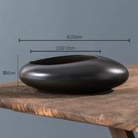 Pot de fleurs en céramique émaillée nordique en forme de grenouille, 3 à 6 L, finition mate, vase minimaliste, hydroponique, ornement de table d'intérieur