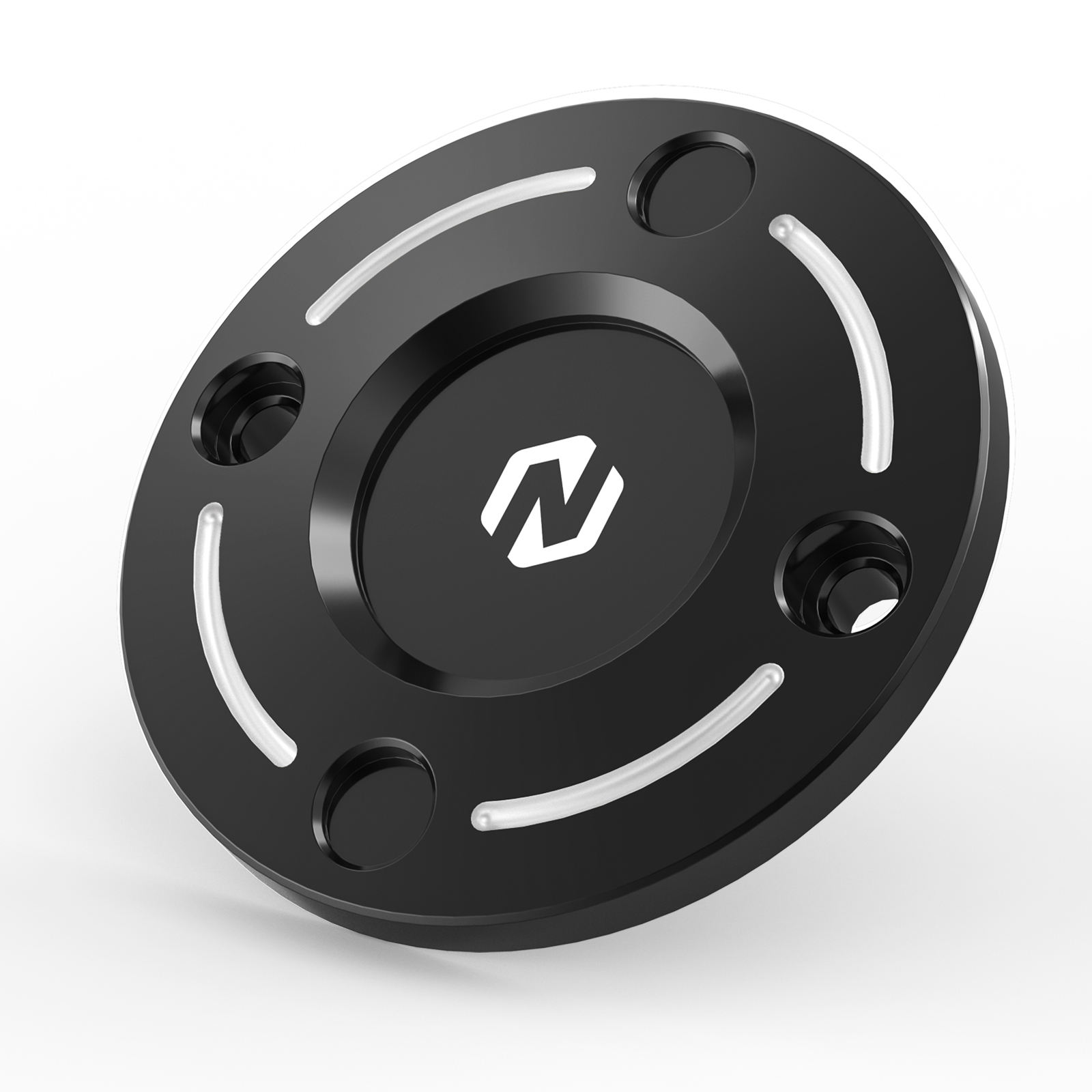 Noir avec bordure argentée