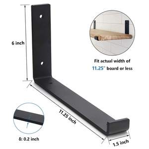 Kệ chân đế tự làm tùy chỉnh bán buôn Móc L hỗ trợ gang thép treo tường Heavy Duty nổi Kệ chân đế kim loại - Product Image 3