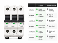 Saklar Isolasi Modular DIN Rail 1P 2P 3P 4P 40A 63A 240/415V AC Saklar Pemutus Isolasi untuk Papan Distribusi