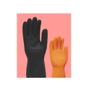 Los guantes de goma extra cómodos para el cuidado de las manos, equipos de protección más vendidos, ayudan a proteger las manos de productos químicos agresivos de La India