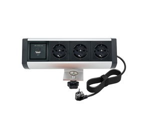 Văn phòng Bàn Cạnh nhanh chóng sạc giải pháp <span class=keywords><strong>USB</strong></span> ổ cắm máy tính để bàn kẹp gắn Ổ cắm điện Extender - Product Image 1