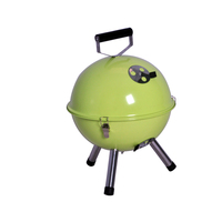 Mini barbecue au charbon de bois portable en acier avec revêtement en poudre, 12 pouces, trépied, 39x39x49cm