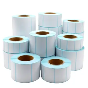 Rollo de 230 hojas de papel autoadhesivo, etiquetas adhesivas ecológicas, súper adhesivas, resistentes al agua, código de barras, 40x30, 75x60, 75x130mm