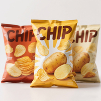 Sacs d'emballage personnalisés en aluminium pour chips de pommes de terre, bonbons sous vide, sacs transparents thermoscellables pour chips de plantain
