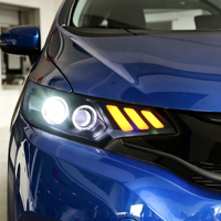 Ensemble de phares LED pour Honda Fit GK5 2014-2020, style Mustang, projecteur laser, œil de démon, clignotant séquentiel