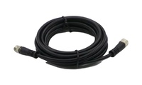 Connecteurs CORON M8 M12 PVC/PUR, fiche droite, fiche coudée, mâle/femelle, noir/orange, utilisés pour les capteurs optiques et ultrasoniques de proximité