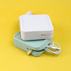 Portable Waterproof Silicone Cosmetic Bag <b>Small</b> Square Coin <b>Purse</b> Wallet Zipper for Kids Key Storage - Product Image 4