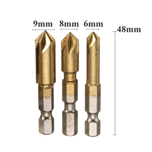 Titan tráng HSS chamfering mũi khoan khoan với Hex Shank - Product Image 4