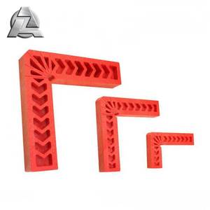 ZJD-BT019R-<span class=keywords><strong>2</strong></span> alat pertukangan kayu plastik merah 4 inci sudut penjepit 90 derajat sudut pemosisian kotak klem - Product Image 1