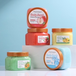 Hot Selling 500g Private Label Strawberry <b>Scrub</b> Hami Melon Honey Lemon Turmeric Natural <b>Body</b> <b>Scrub</b> - Product Image 4