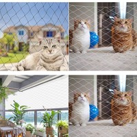 Enclos autoportant pour chat et filet de sécurité anti-chute avec service de découpe pour balcon, fenêtre, escalier