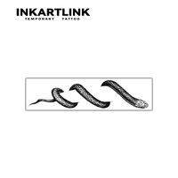 Autocollant de tatouage semi-permanent réaliste 3D Serpent rampant, longue durée 2 semaines (15 jours), art corporel pour hommes et femmes, poitrine, vente en gros