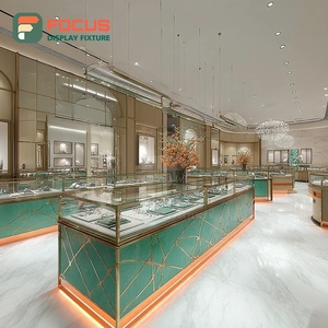 Vitrine à bijoux de luxe minimaliste avec panneau en verre trempé pour boutique - Product Image 6