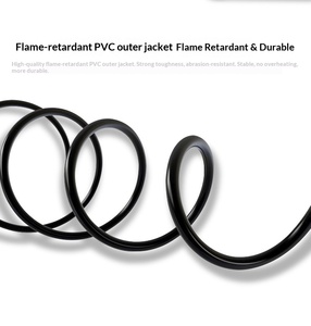 Cable de Alimentación de Alto Voltaje IEC con Enchufe Europeo de 2 Pines CEE7/16, Macho y Hembra, de 1.8m, IP12, con Doble Salida y Extensión de 2 Vías - Product Image 4