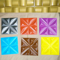 Panneaux muraux 3D en PVC durables avec motif géométrique, design moderne, imperméables et résistants à l'humidité pour usage commercial et domestique