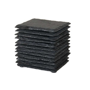 Sottobicchieri in <span class=keywords><strong>Ardesia</strong></span> Nera Antiscivolo per Arredamento Casa, Motivi Personalizzabili, Vendita all'Ingrosso - Product Image 2