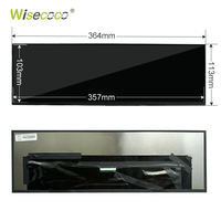Module d'écran tactile LCD Wisecoco 14,5 pouces 2K IPS, entièrement équipé, USB-C, 2560*720, type barre étirée, pour console centrale automobile