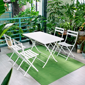 Wholesale Anti-Corrosion Iron Folding Dining <strong>Set</strong>, Space Saving Foldable Outdoor Furniture for <strong>Bistro</strong> Restaurant Patio - Product Image 3
