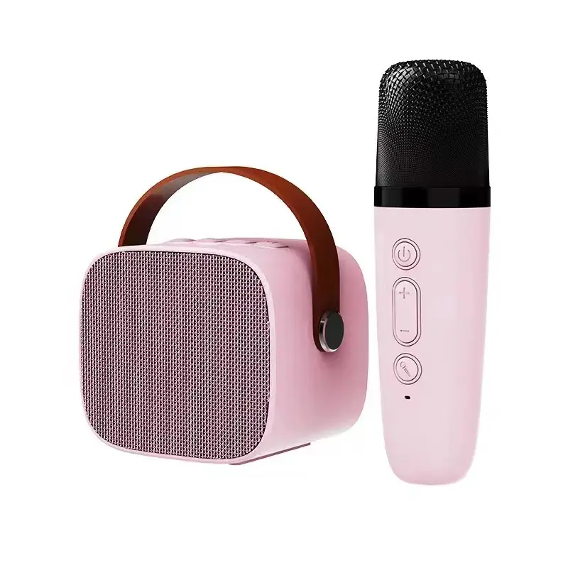 Schlussverkauf kabelloses Mikrofon wiederaufladbare Batterie Bluetooth-Lautsprecher Karaoke Heimparty für Kinder tragbarer Lautsprecher