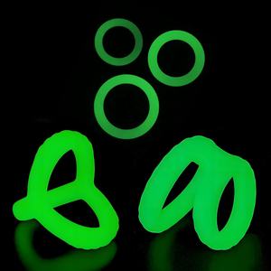 Penisringen Lichtgevende Haan Ring Zacht Rekbare Siliconen Hanen Harder Sterkere Erectie Vertraging Ejaculatie Seksspeeltjes Voor Mannen - Product Image 4